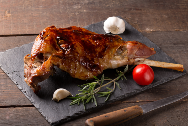 un gigot d'agneau