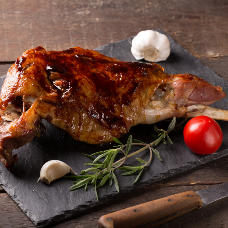 un gigot d'agneau