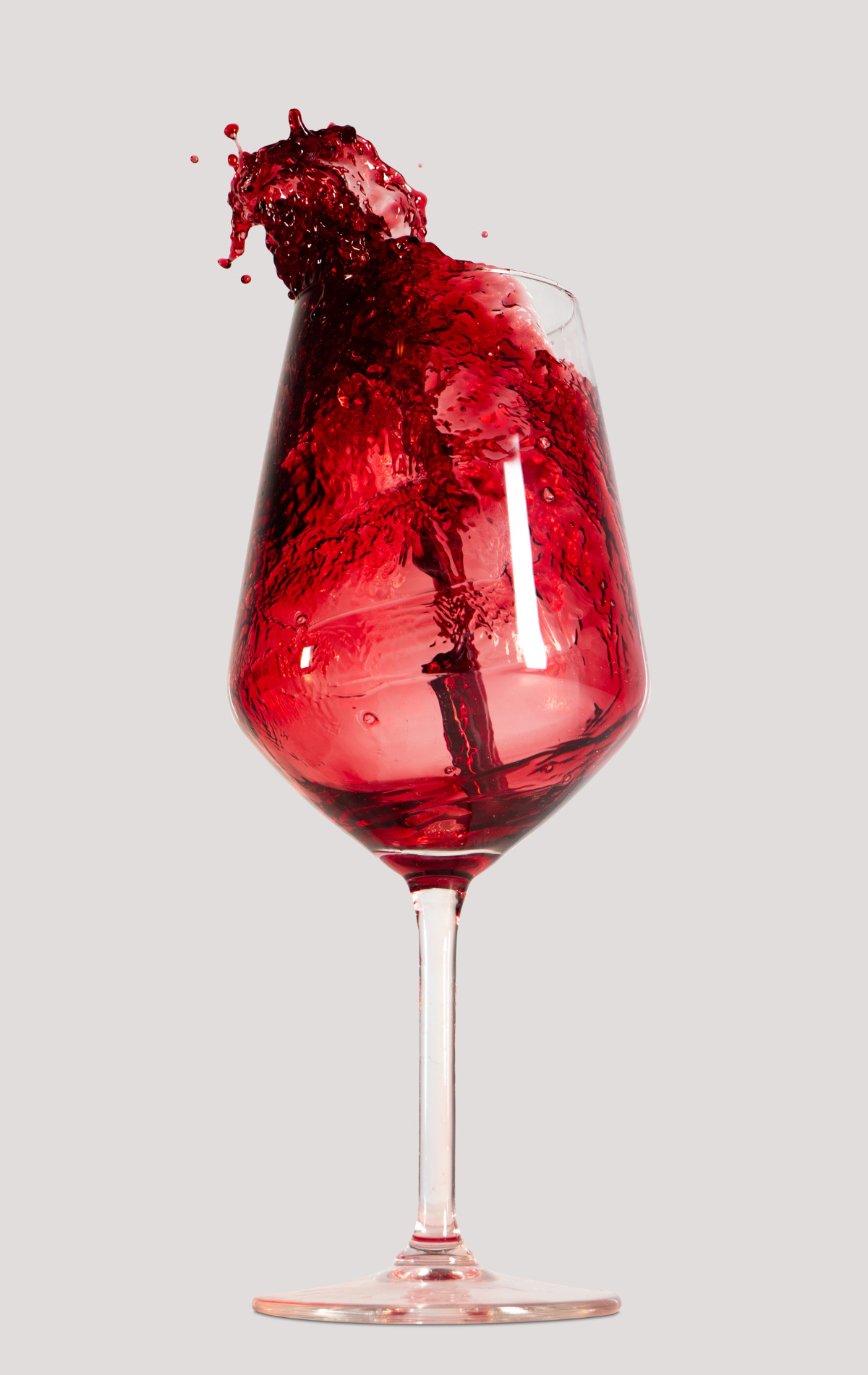 un verre de vin rouge