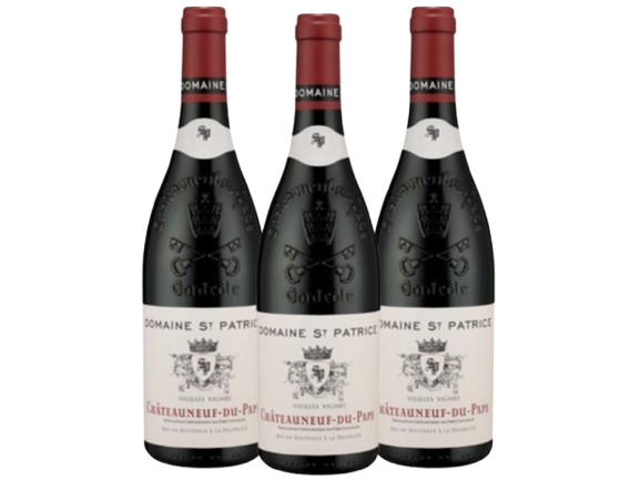 Verticale Domaine Saint-Patrice Châteauneuf-du-Pape 2015-2016-2017